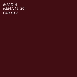 #430D14 - Cab Sav Color Image